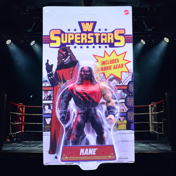 WWE Superstars Kane Retro Figur Mattel 2024 OVP | Hoppla-Stuff